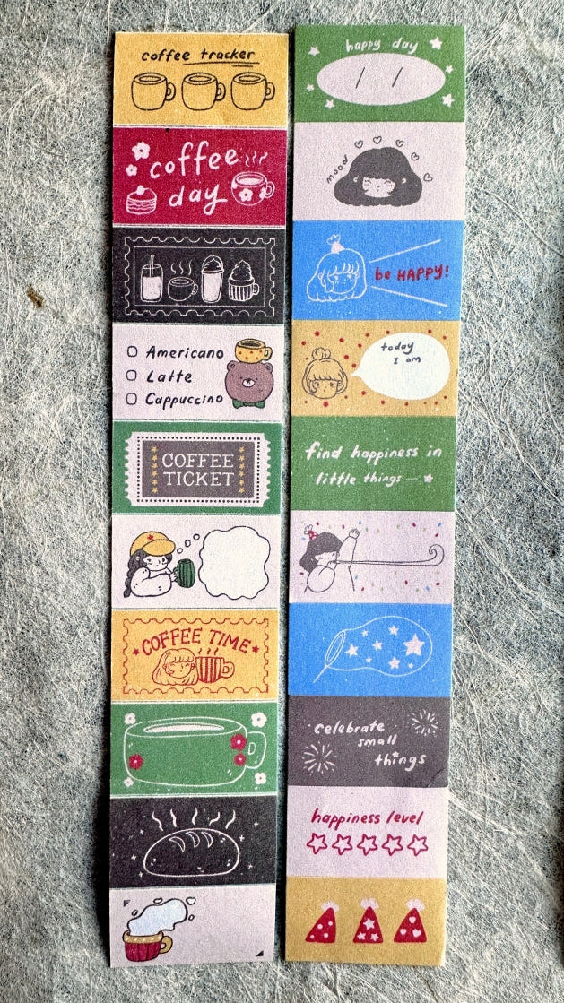 Shō Little Happiness - five label sticker rolls SAMPLES