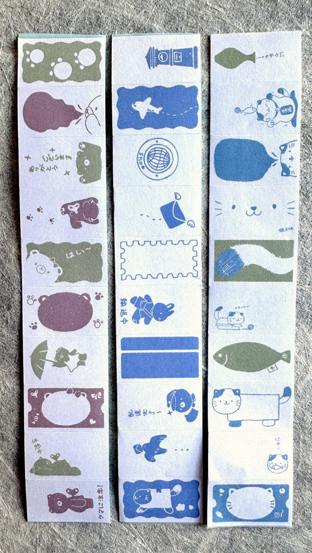 Shō Little Happiness - five label sticker rolls SAMPLES