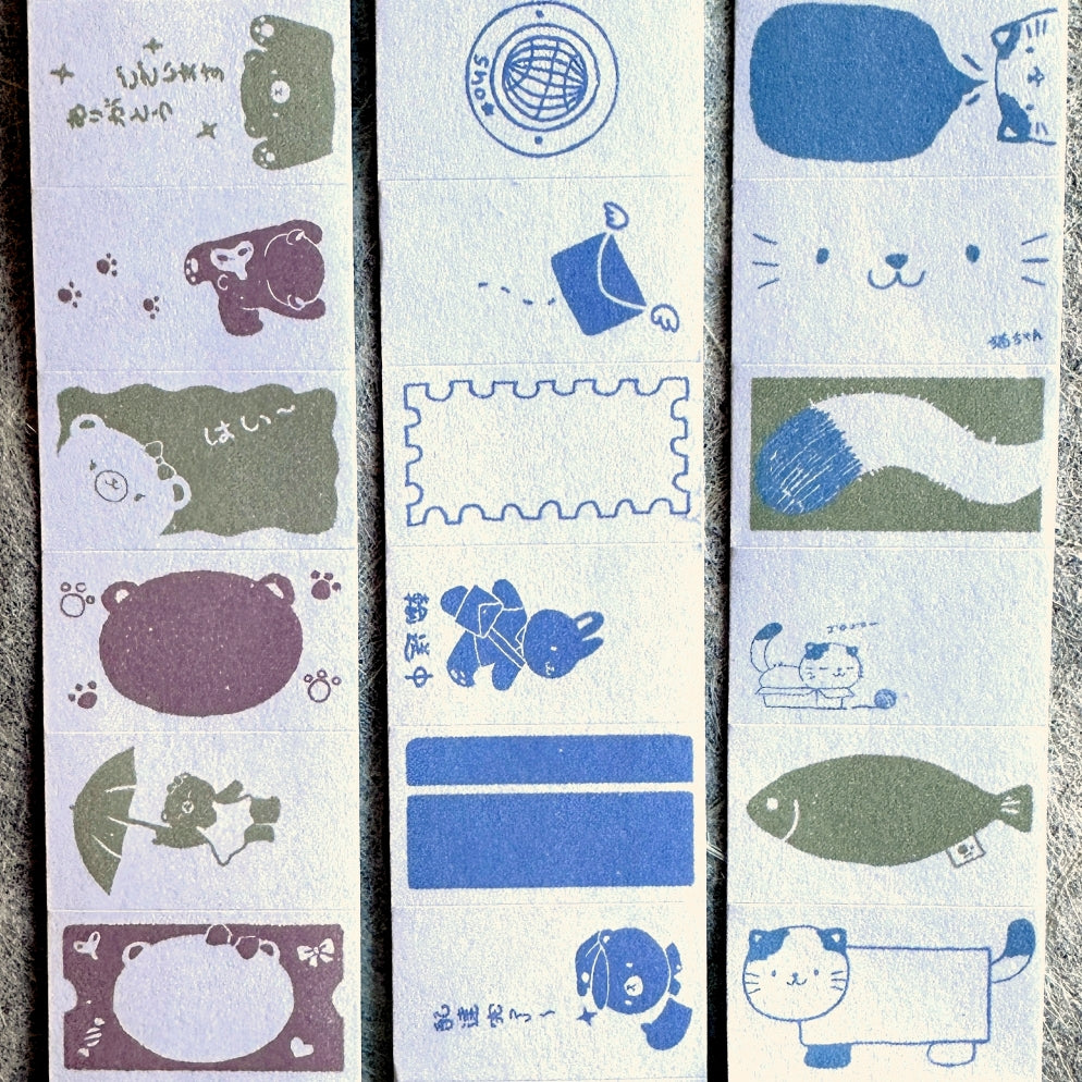 Shō Little Happiness - five label sticker rolls SAMPLES