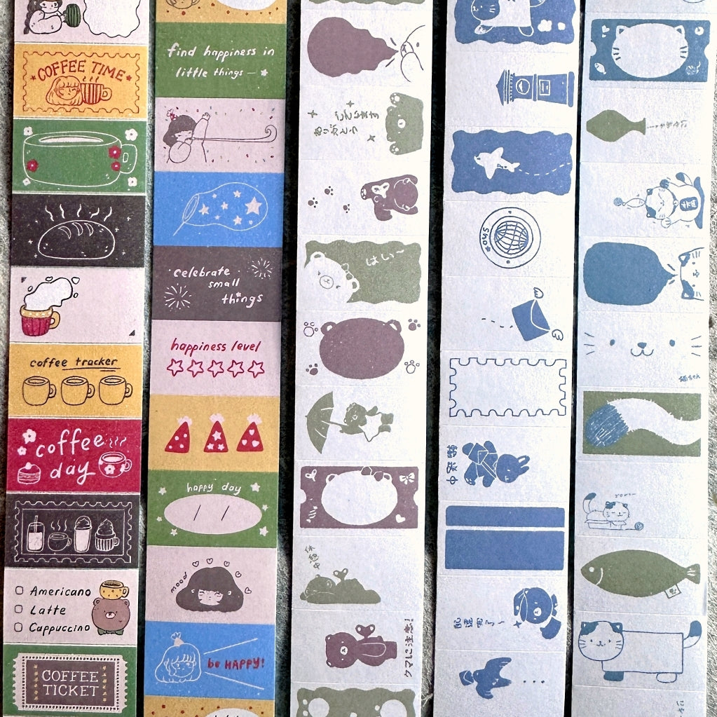 Shō Little Happiness - five label sticker rolls SAMPLES