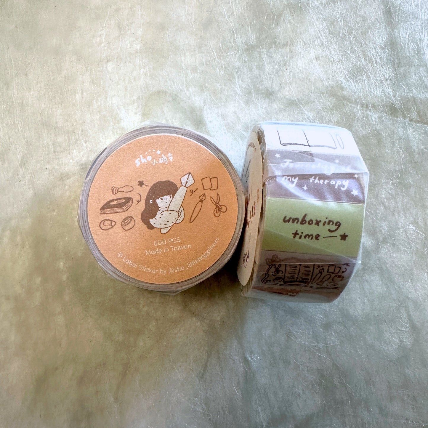 Shō Little Happiness - Stationery Lover & Daily Life label sticker roll SAMPLES