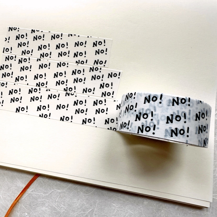 shō Little Happiness - No! No! washi tape SAMPLES