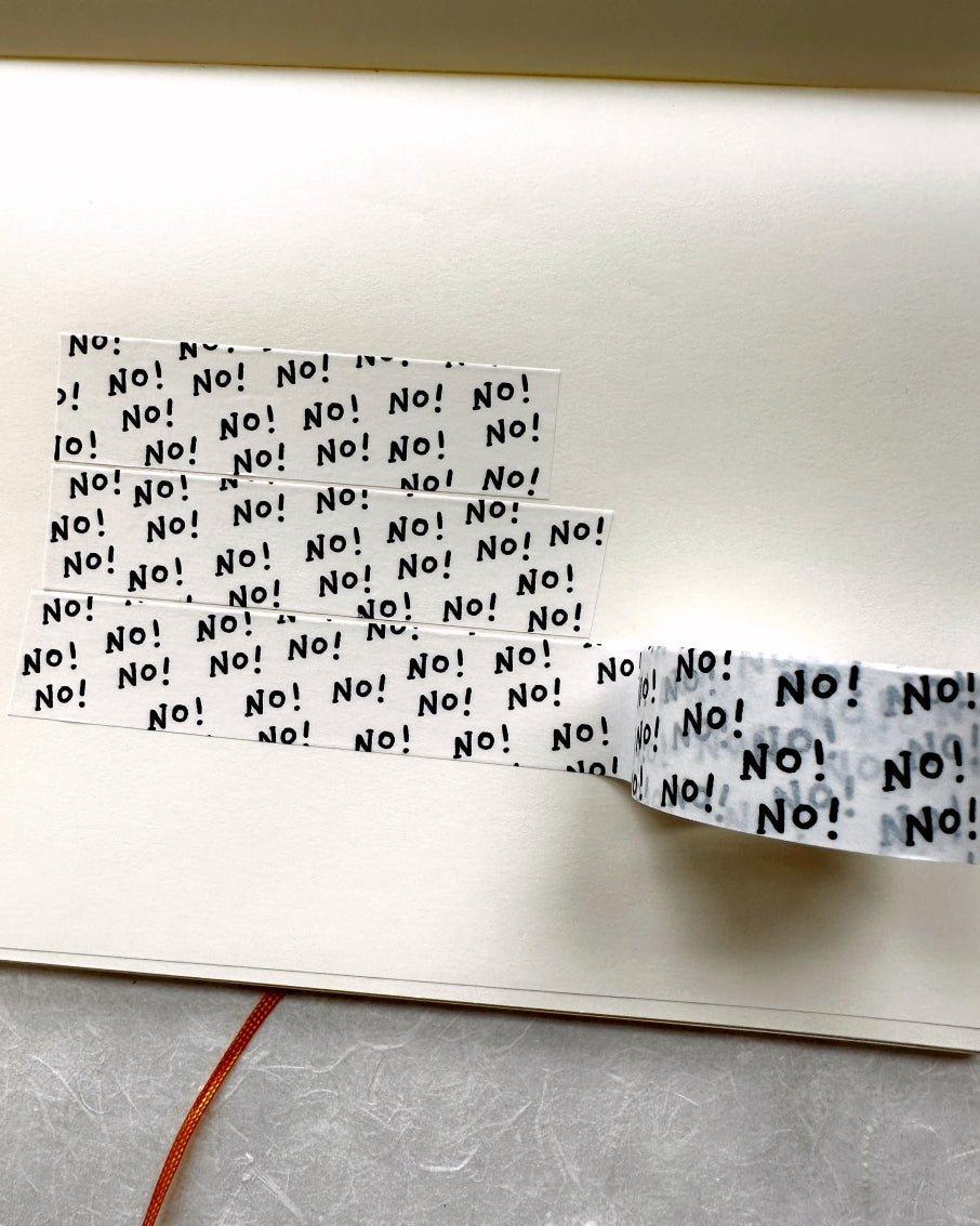 shō Little Happiness - No! No! washi tape SAMPLES