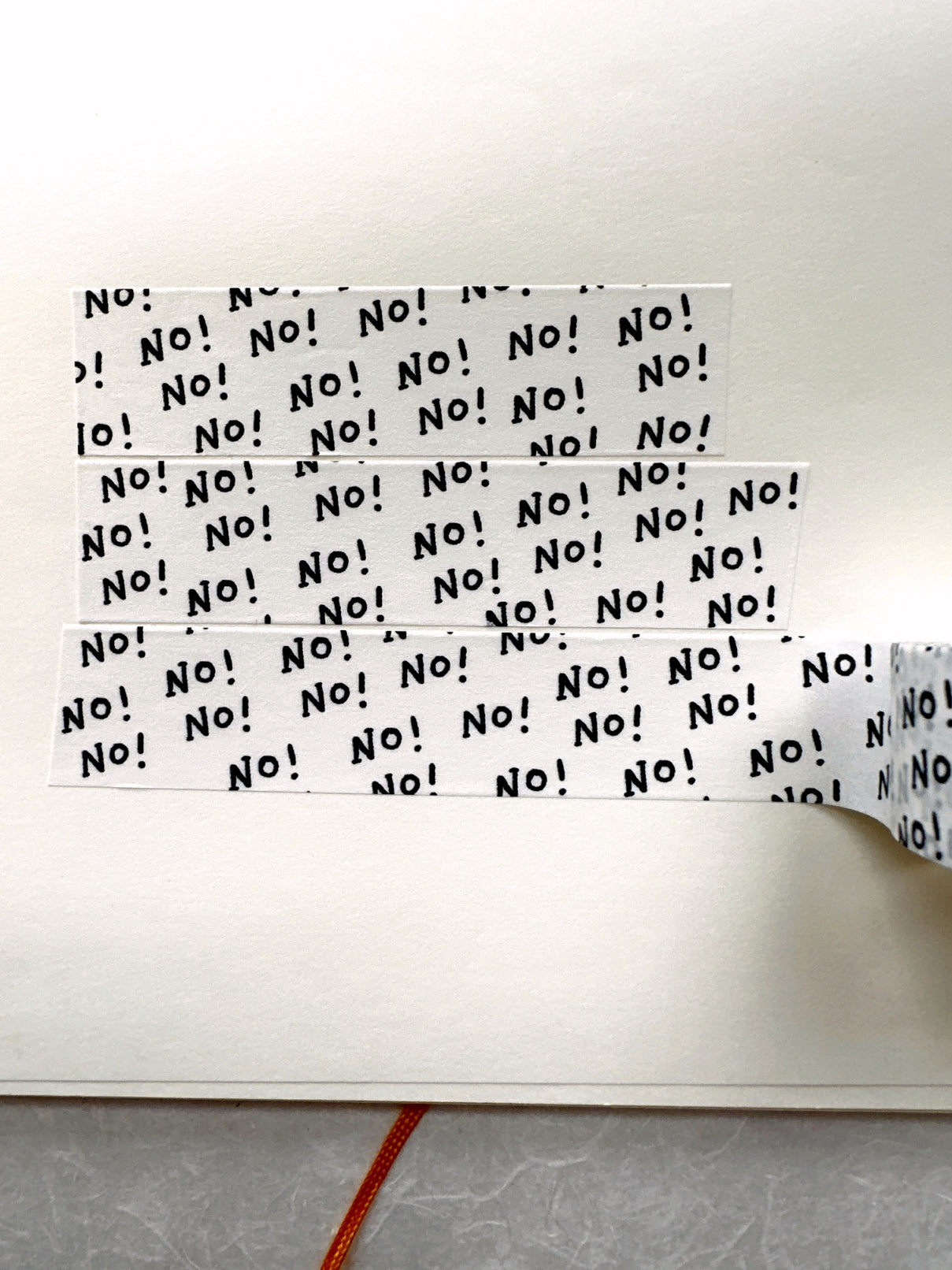 shō Little Happiness - No! No! washi tape SAMPLES