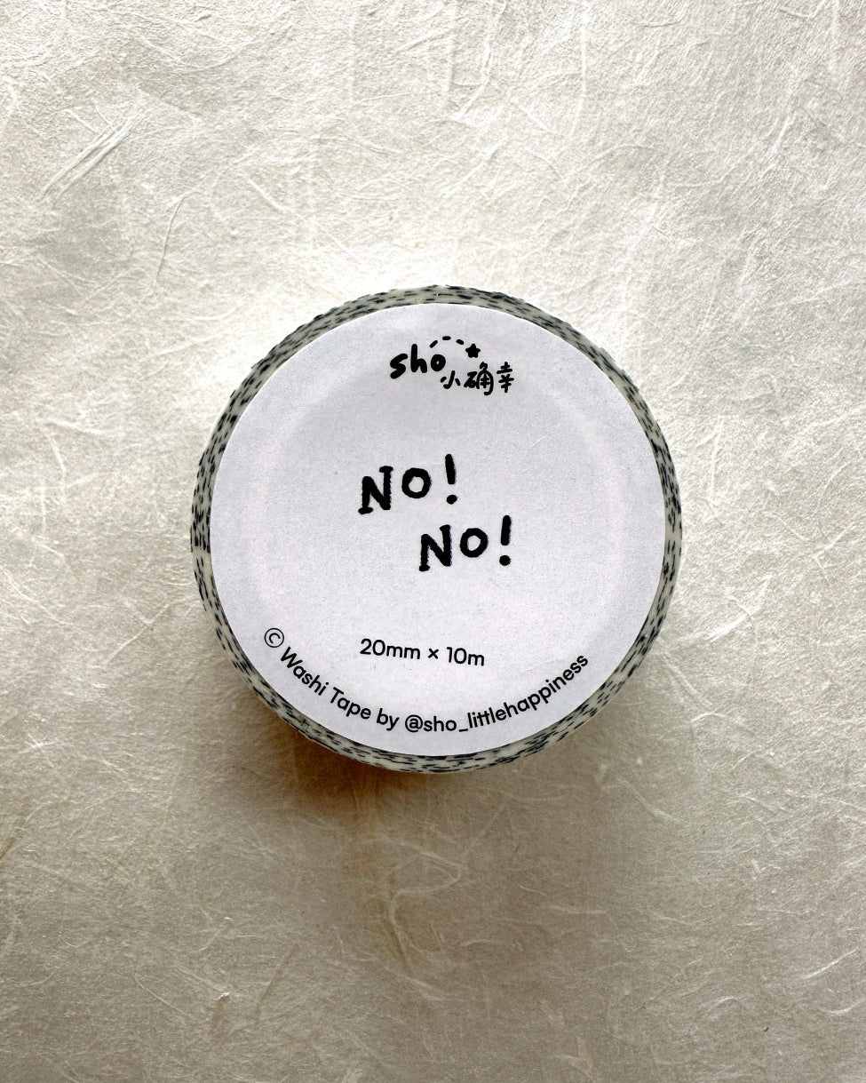 shō Little Happiness - No! No! washi tape SAMPLES