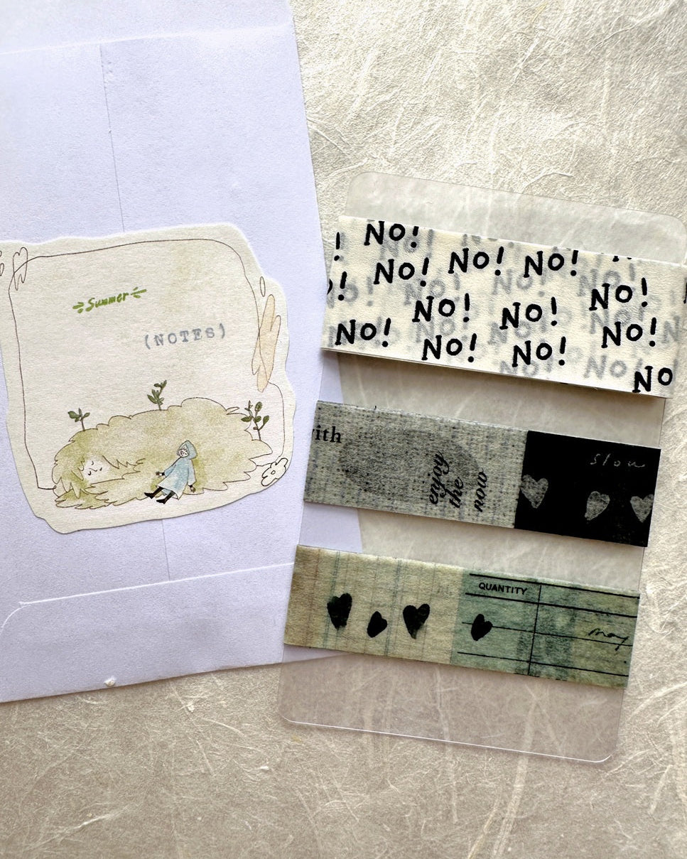 Pion - Green washi tape SAMPLES