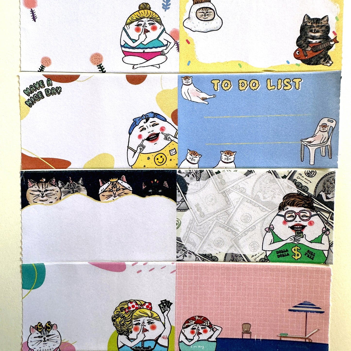 Shock Mama - Memo Sticker sticky memo perforated paper tape SAMPLES