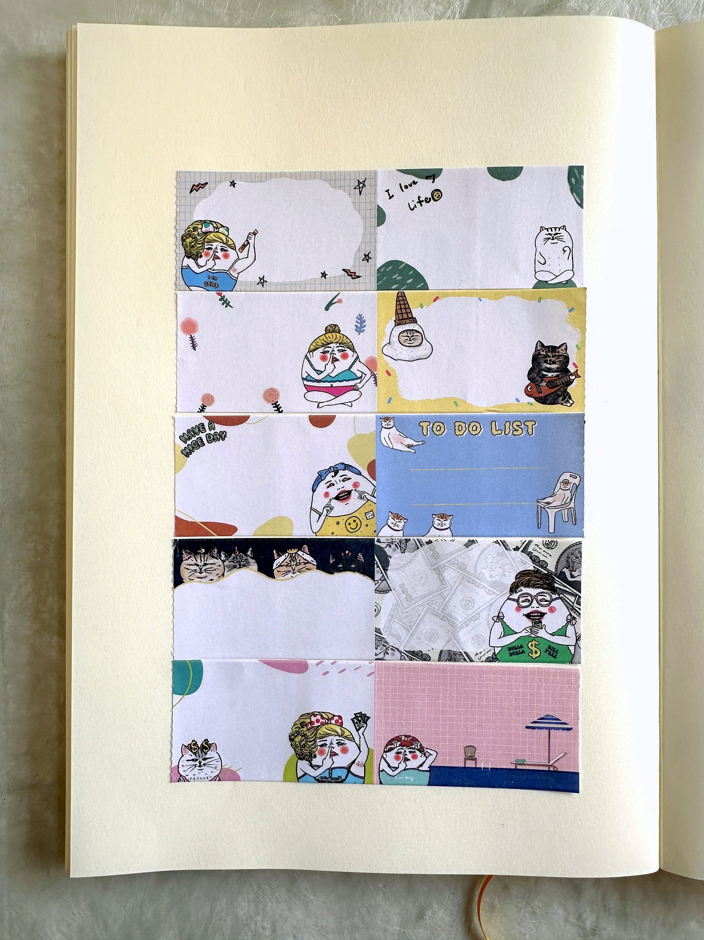 Shock Mama - Memo Sticker sticky memo perforated paper tape SAMPLES