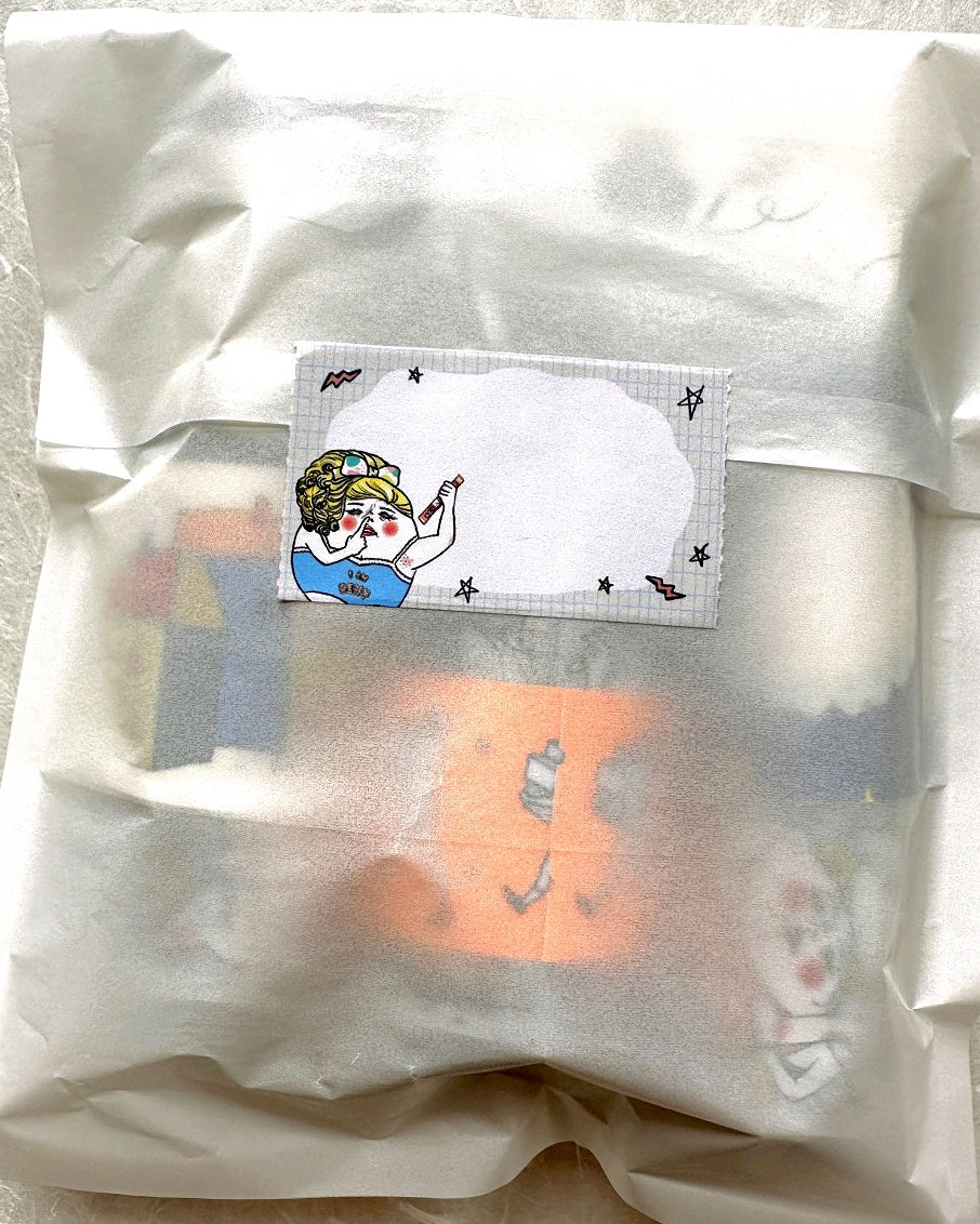 Shock Mama - Memo Sticker sticky memo perforated paper tape SAMPLES