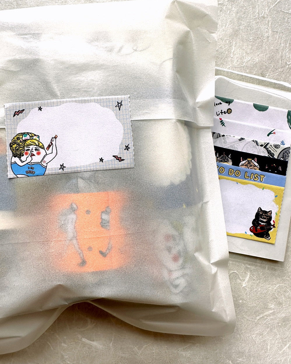 Shock Mama - Memo Sticker sticky memo perforated paper tape SAMPLES