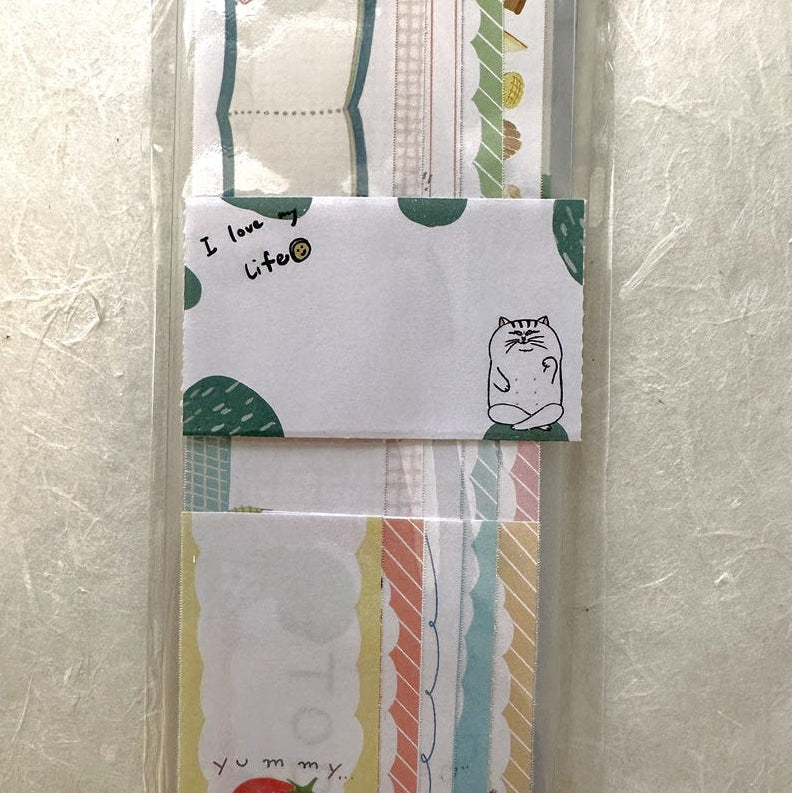 Shock Mama - Memo Sticker sticky memo perforated paper tape SAMPLES