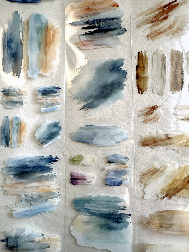簡單手帳 - Oil Painting PET tape (6 cm x 200 cm) SAMPLES