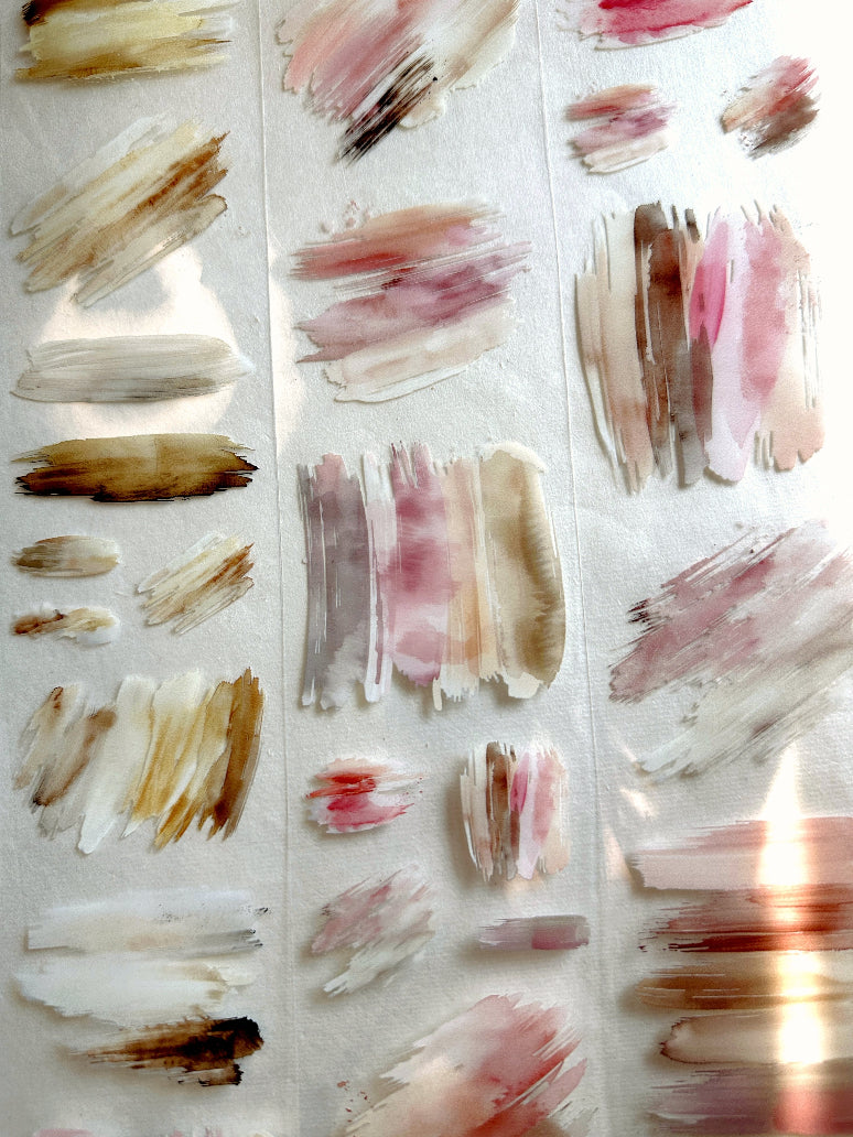 簡單手帳 - Oil Painting PET tape (6 cm x 200 cm) SAMPLES