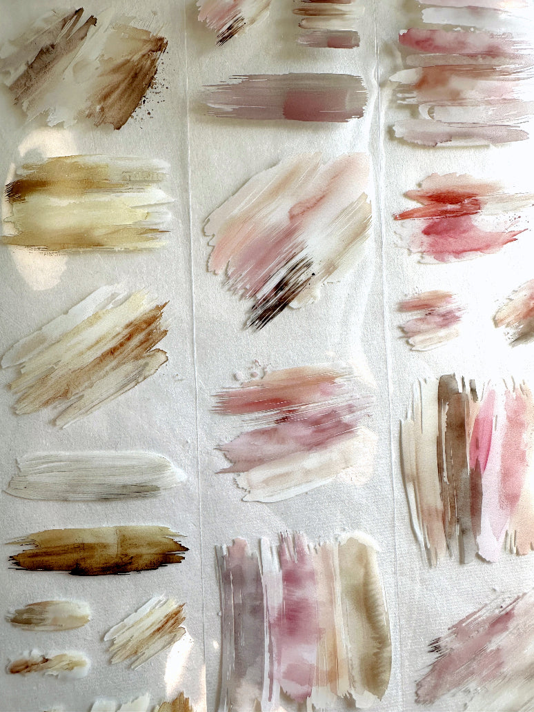 簡單手帳 - Oil Painting PET tape (6 cm x 200 cm) SAMPLES