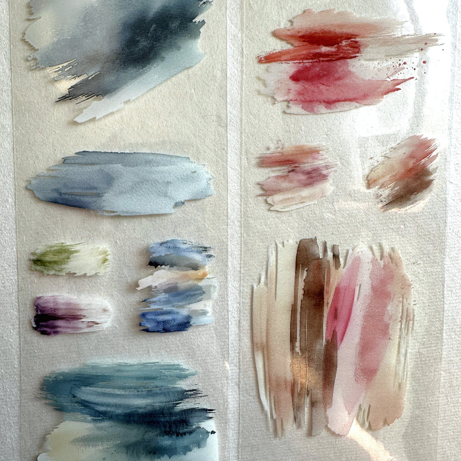 簡單手帳 - Oil Painting PET tape (6 cm x 200 cm) SAMPLES
