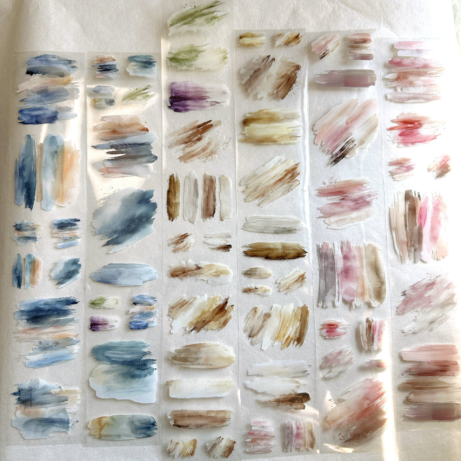 簡單手帳 - Oil Painting PET tape (6 cm x 200 cm) SAMPLES