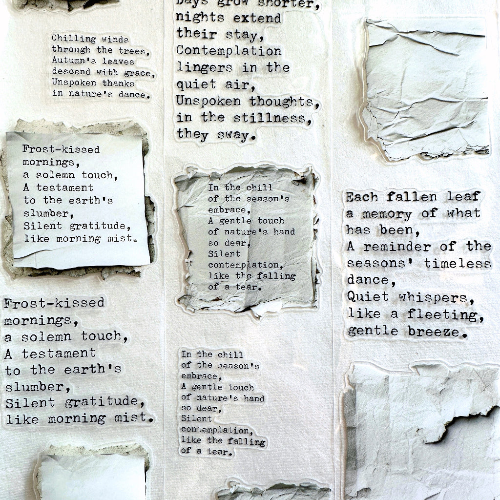 簡單手帳 - Typing pre-cut PET tape (6 cm x 171 cm) SAMPLES