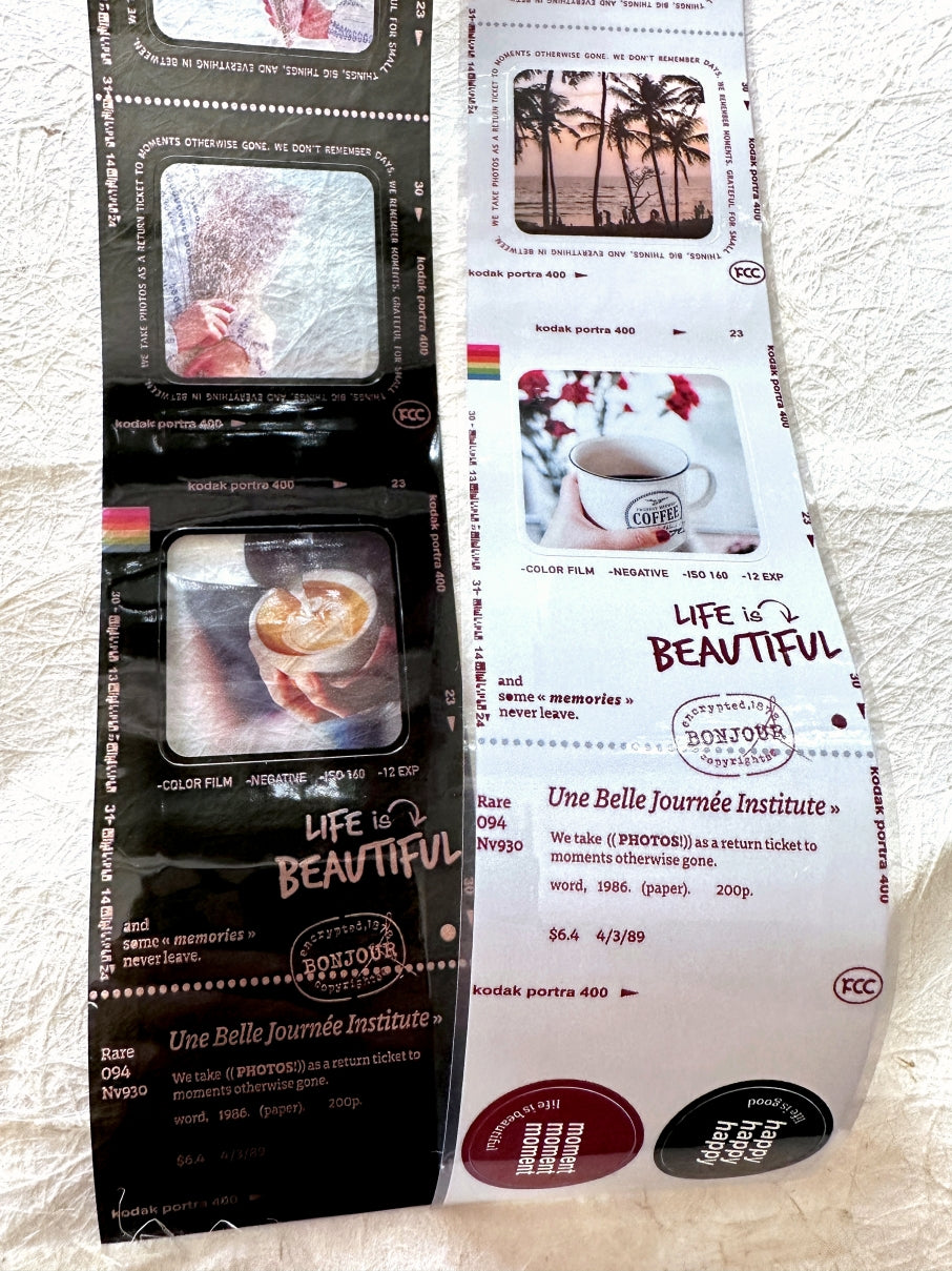 Sissi - Life Is Beautiful kiss-cut PET tape (5 cm x 133 cm) SAMPLES