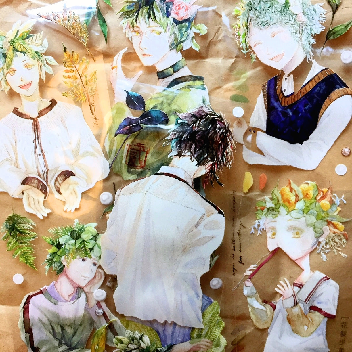 Siyun - Flower Boys (nature fairies) PET tape SAMPLES