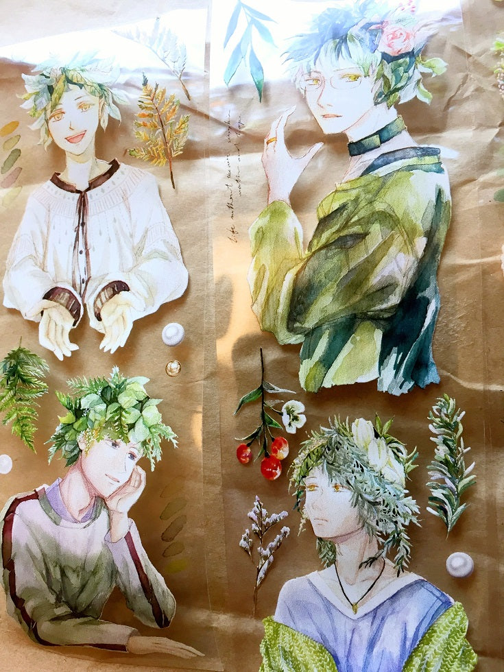Siyun - Flower Boys (nature fairies) PET tape SAMPLES