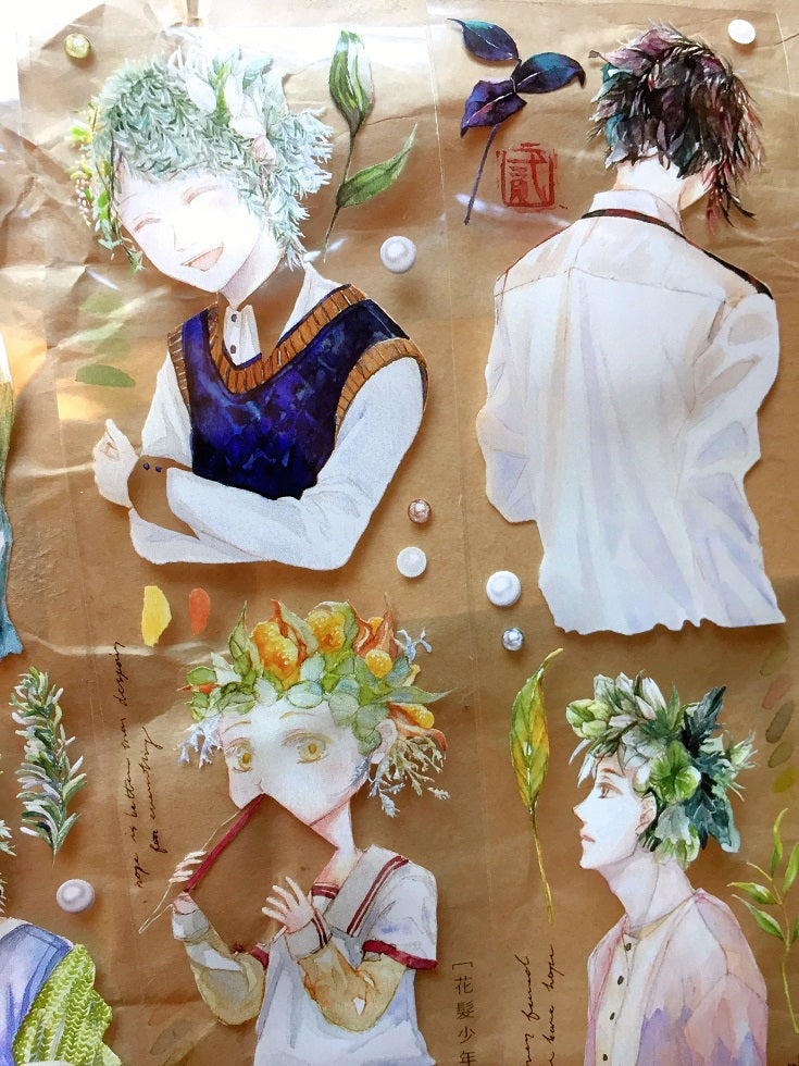 Siyun - Flower Boys (nature fairies) PET tape SAMPLES