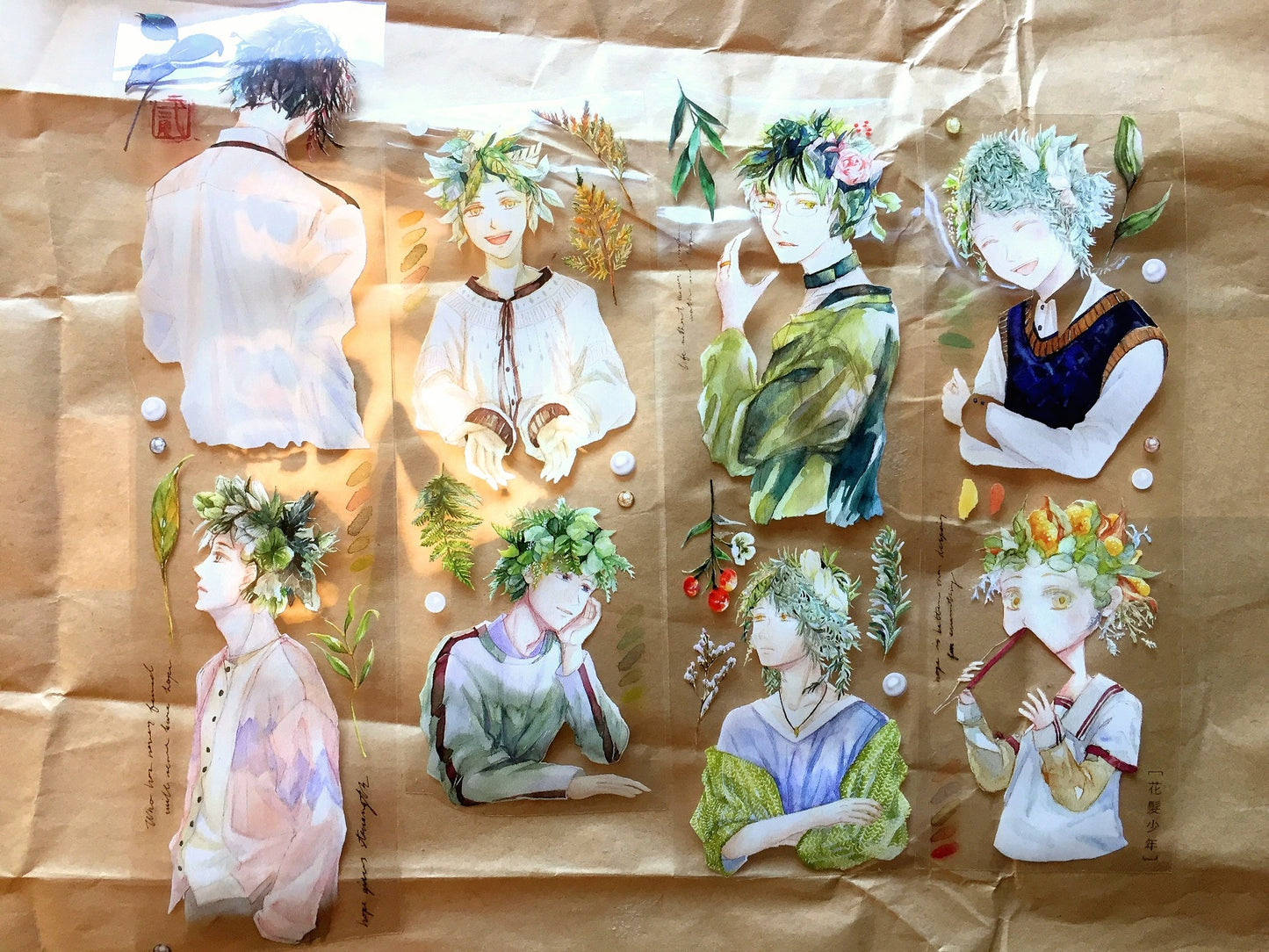 Siyun - Flower Boys (nature fairies) PET tape SAMPLES
