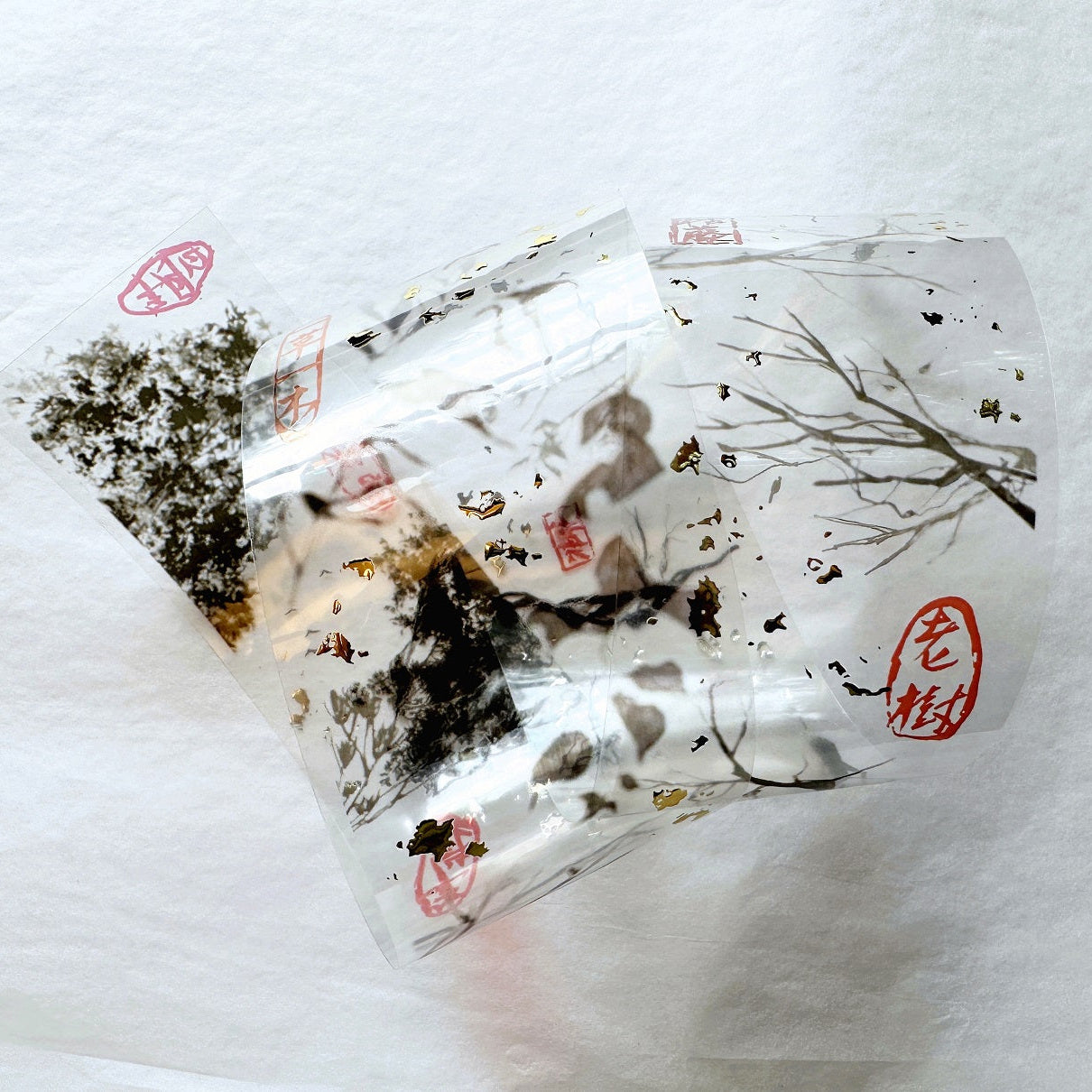 Siyun - Withered Vine gold-flecked PET tape SAMPLES