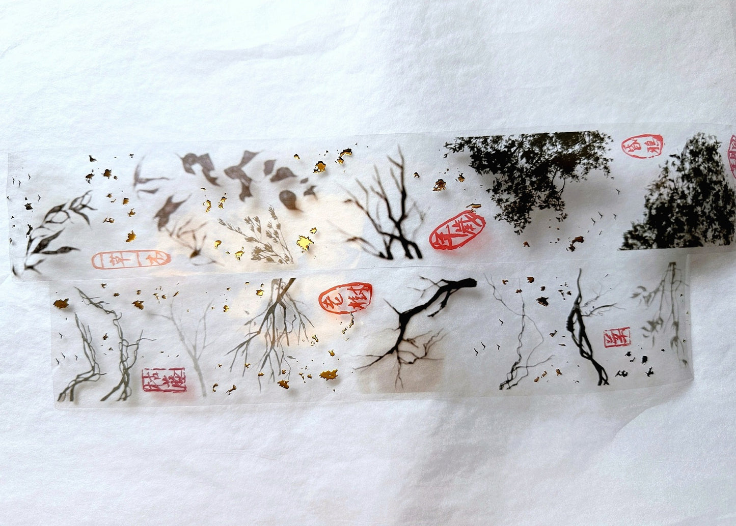 Siyun - Withered Vine gold-flecked PET tape SAMPLES