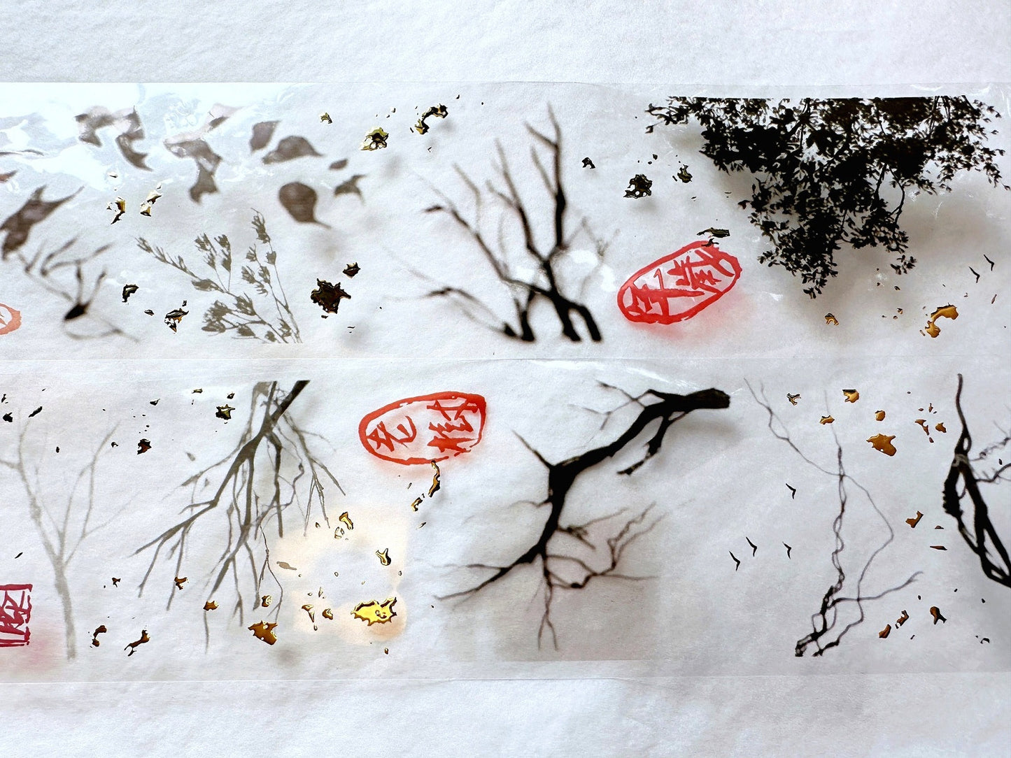 Siyun - Withered Vine gold-flecked PET tape SAMPLES