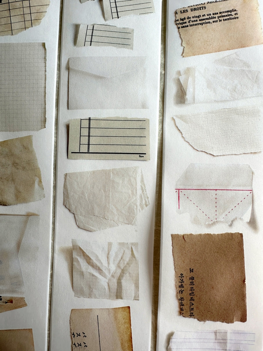 Siyun Studio - Fragments paper tape (5 cm x 155 cm) SAMPLES