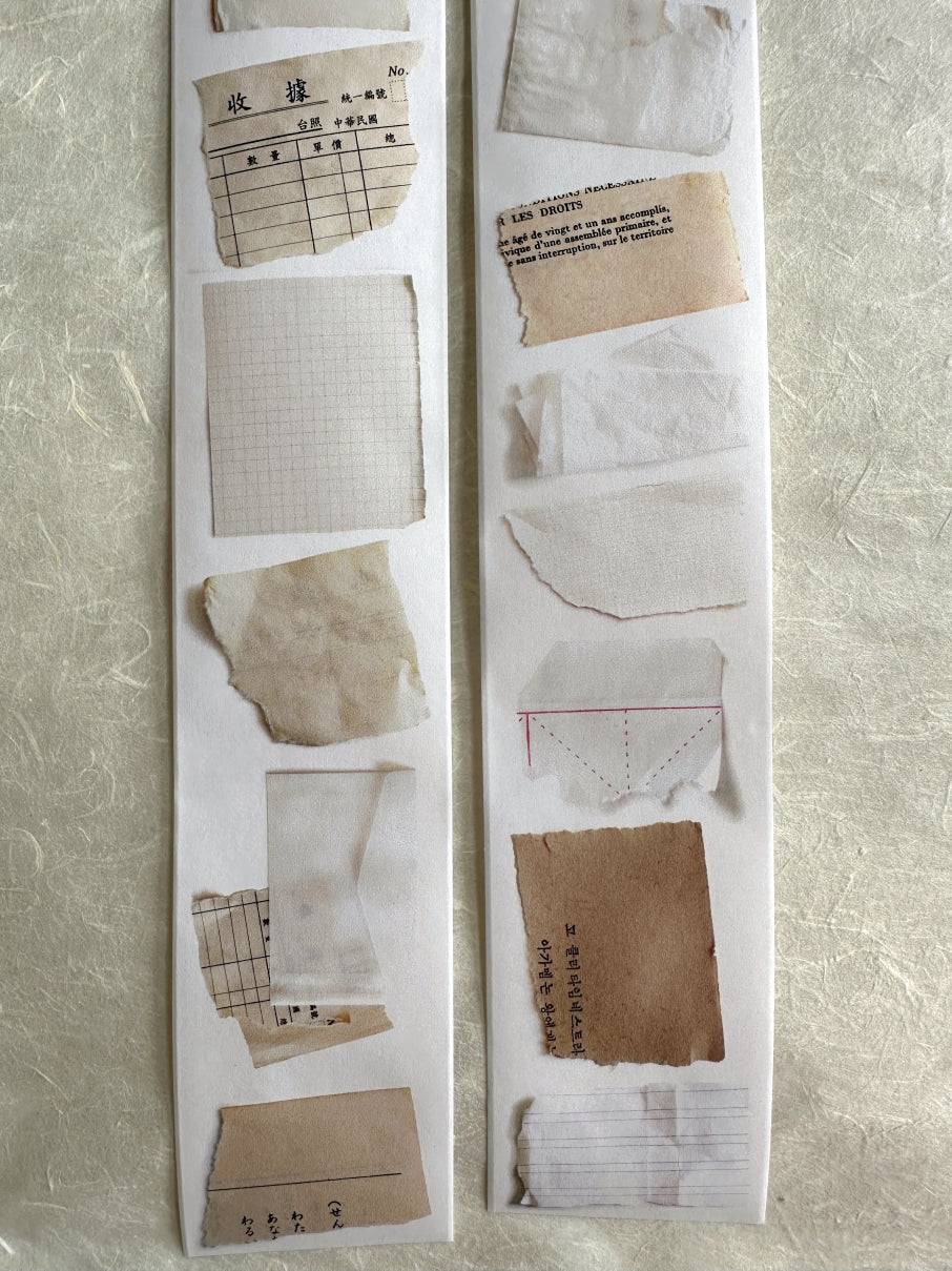 Siyun Studio - Fragments paper tape (5 cm x 155 cm) SAMPLES