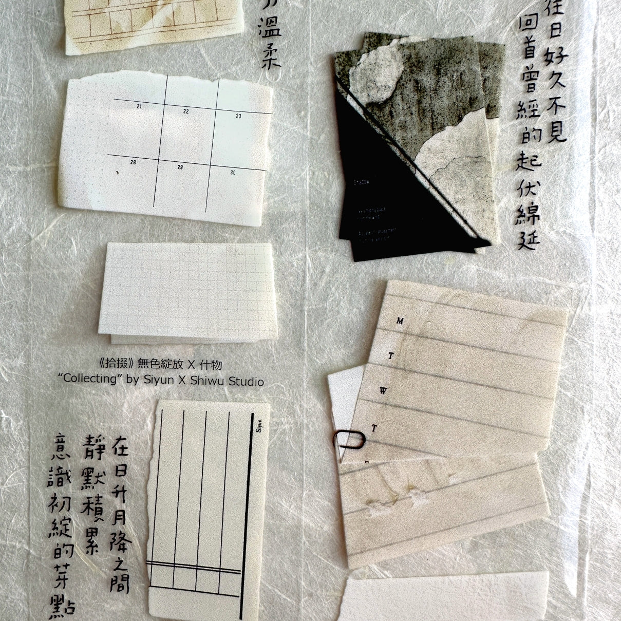 Siyun x Shiwu Studio - Collecting PET tape SAMPLES