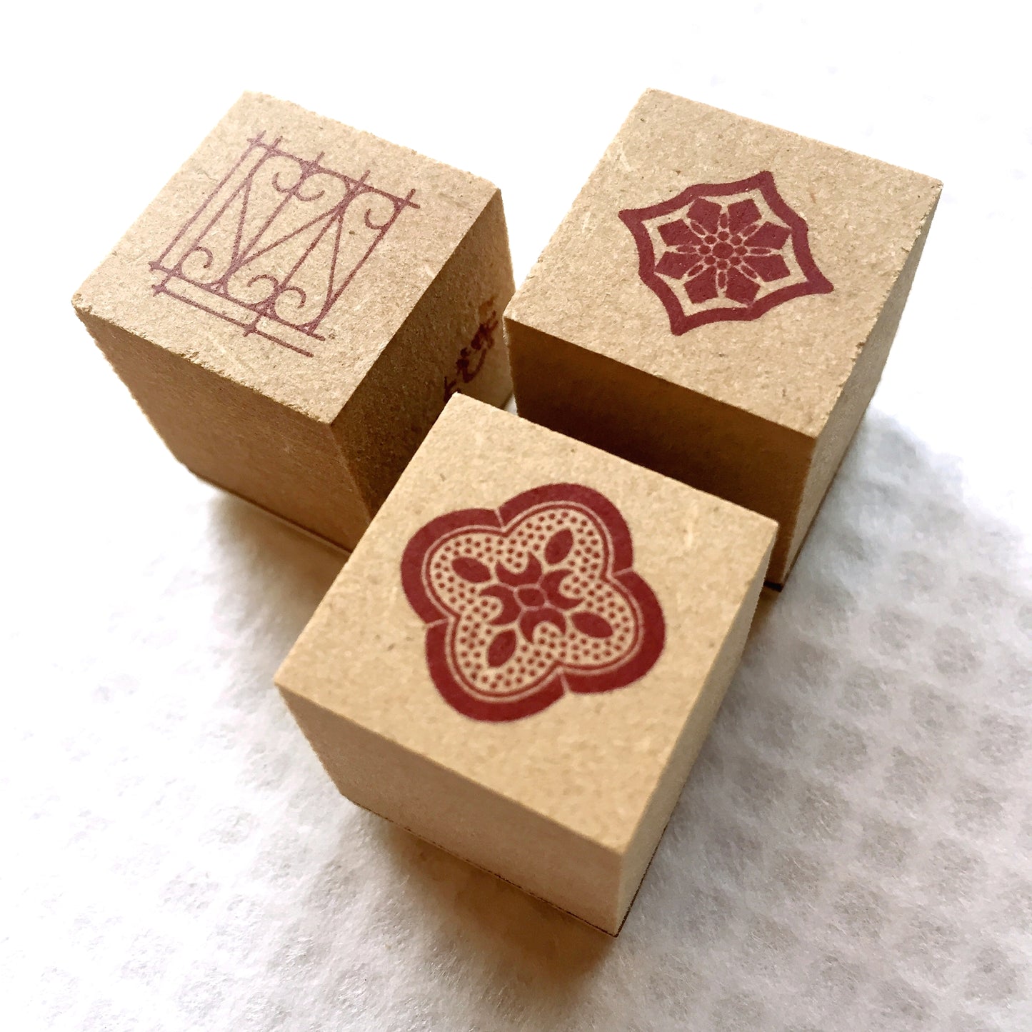 Somesortoffern - Tile pattern mini rubber stamps (gachapon)