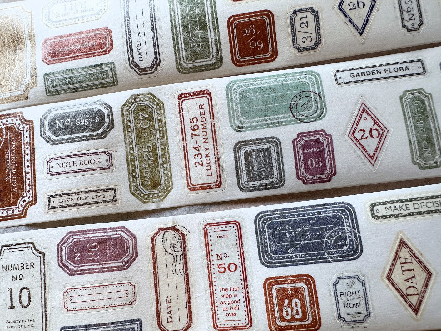 Sonia's Illustration Life - Label kiss-cut washi tape SAMPLES