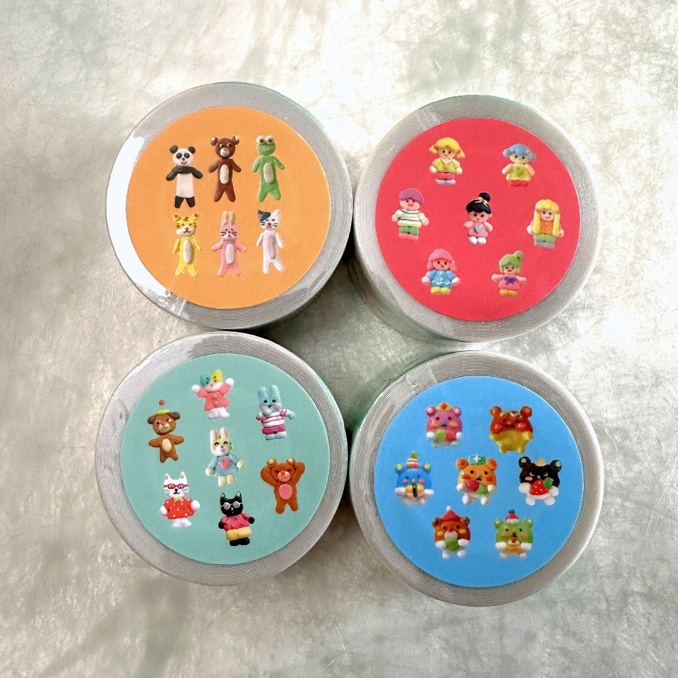 Sosom Room - cute critters kiss-cut glitter PET tape SAMPLES