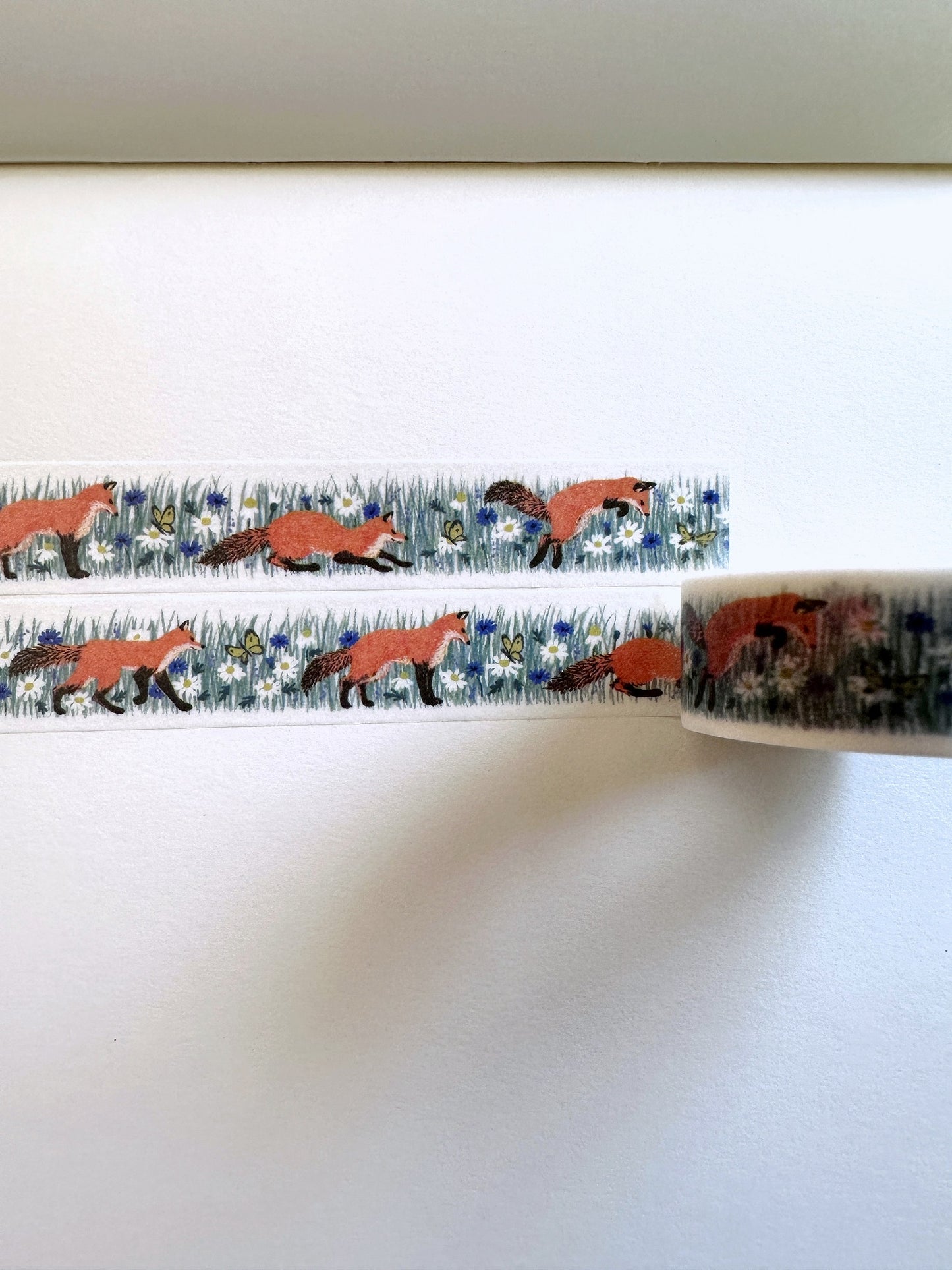 Sotlight - Cheerful Forest: Fox & Badger washi tape SAMPLES