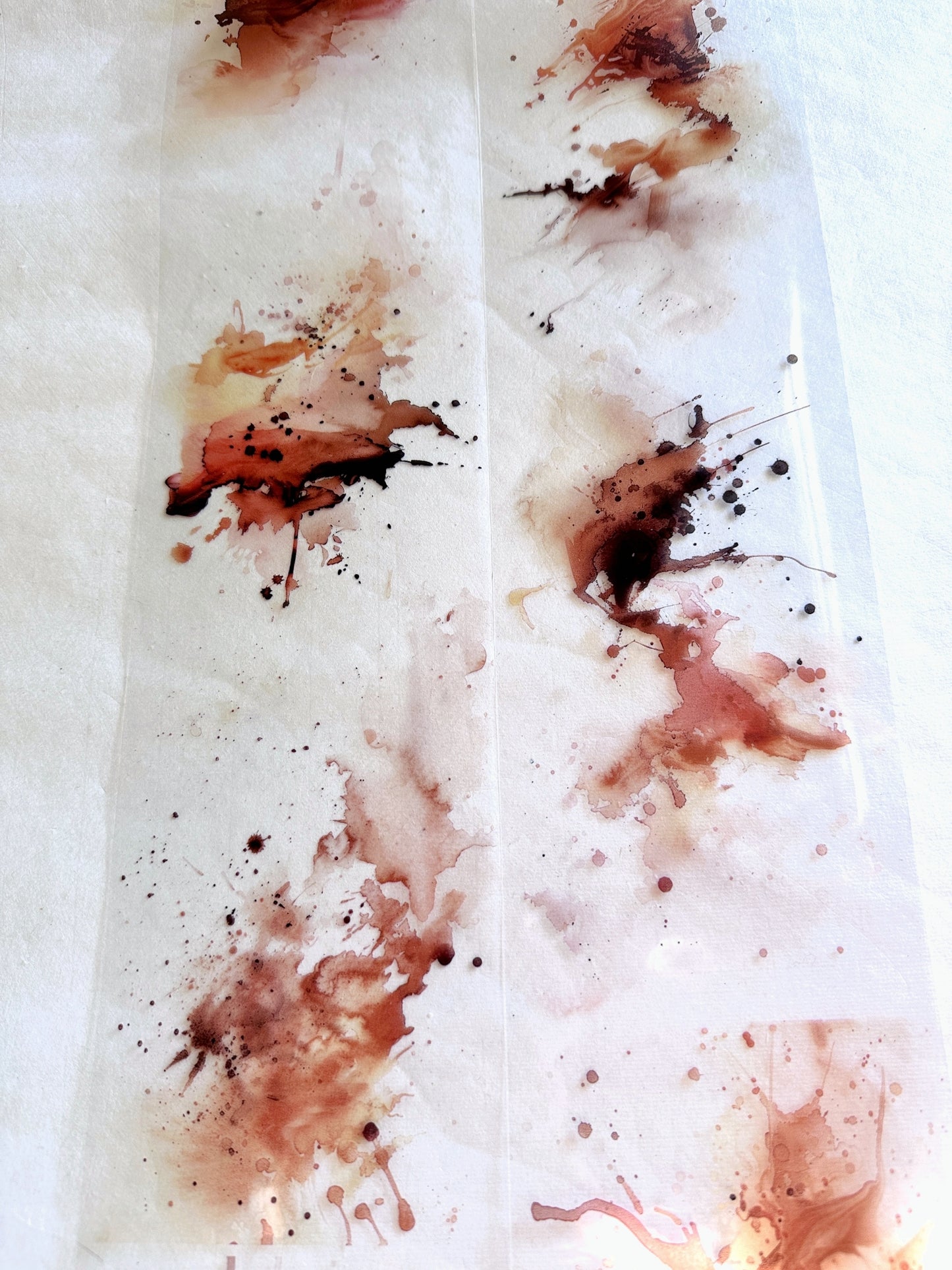 Youyouyou Wenchuang - Coffee spatter PET tape (10 cm x 200 cm) SAMPLES