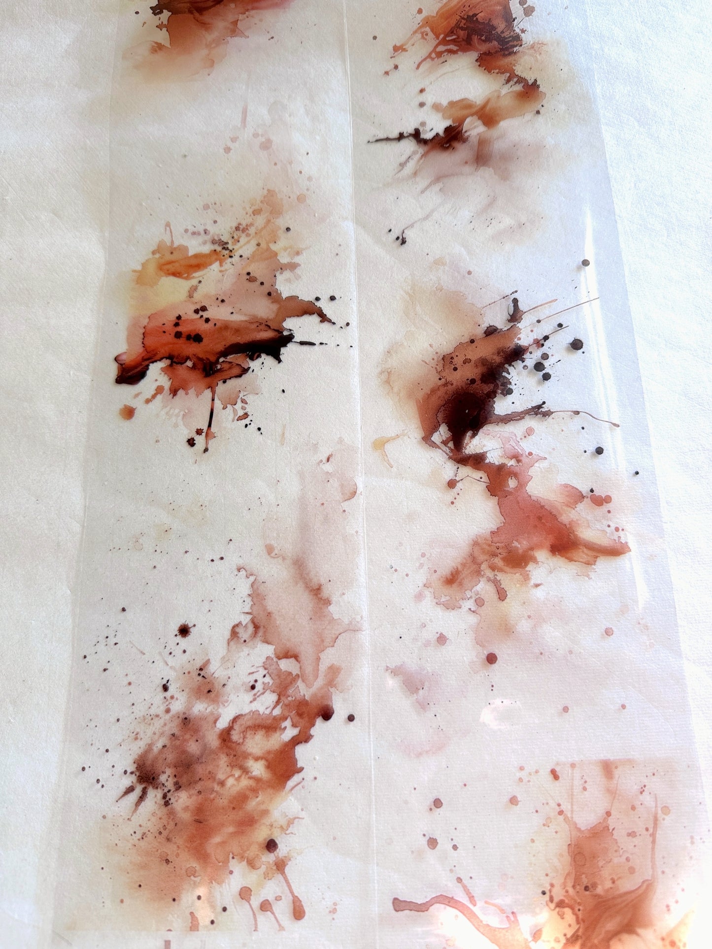 Youyouyou Wenchuang - Coffee spatter PET tape (10 cm x 200 cm) SAMPLES