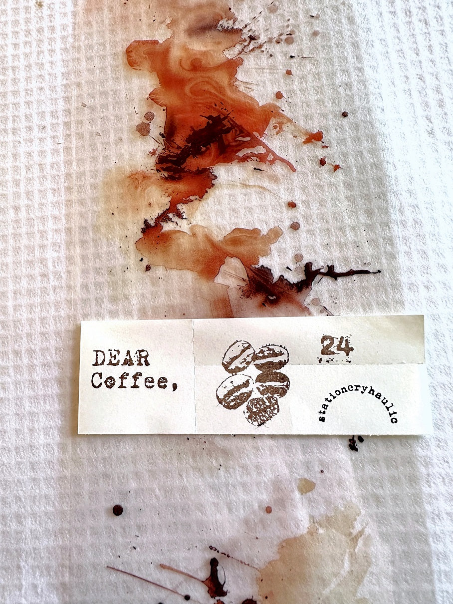 Youyouyou Wenchuang - Coffee spatter PET tape (10 cm x 200 cm) SAMPLES