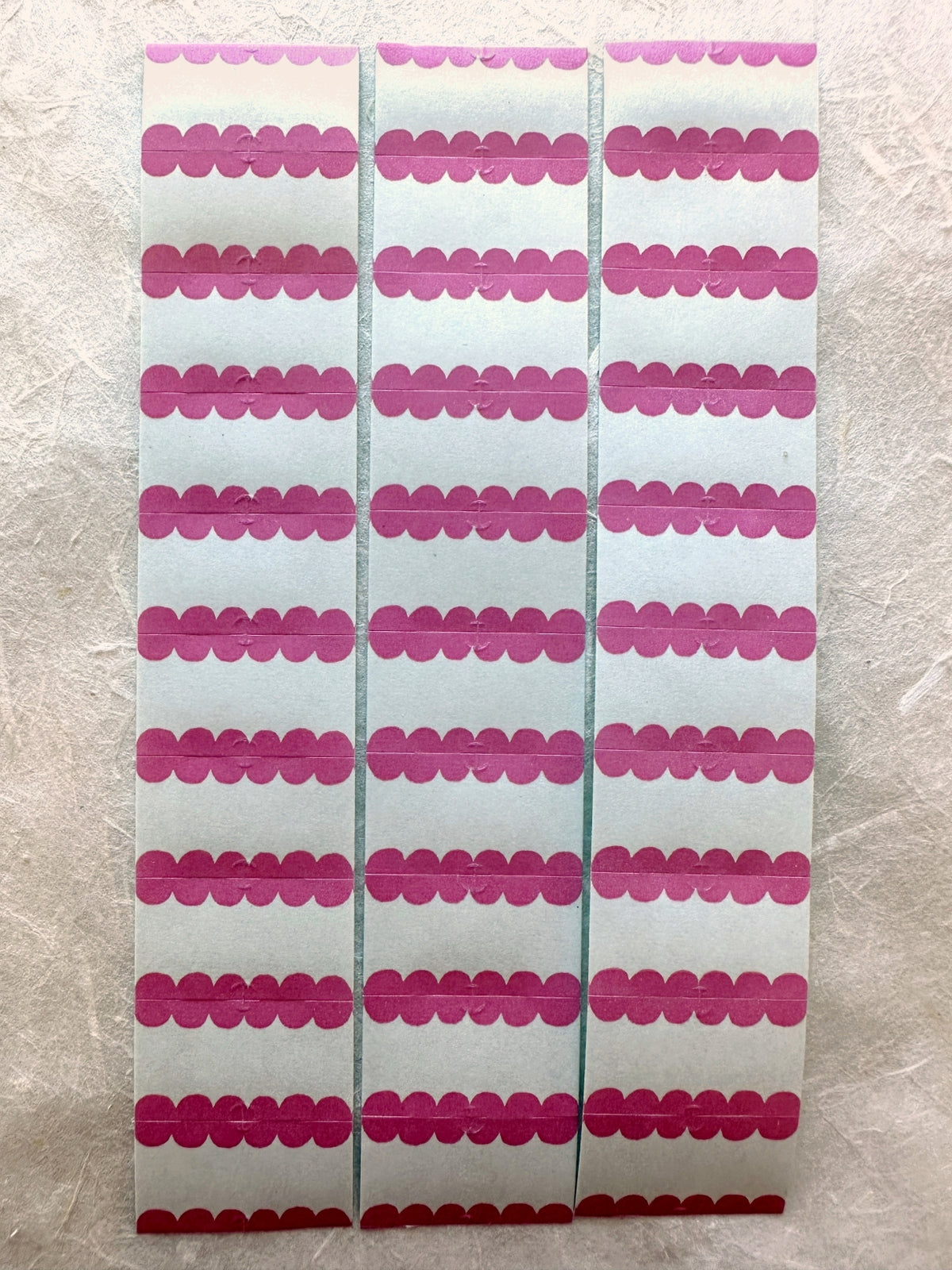 Stamp Marche - Scallop label sticker roll (writable & stampable) SAMPLES