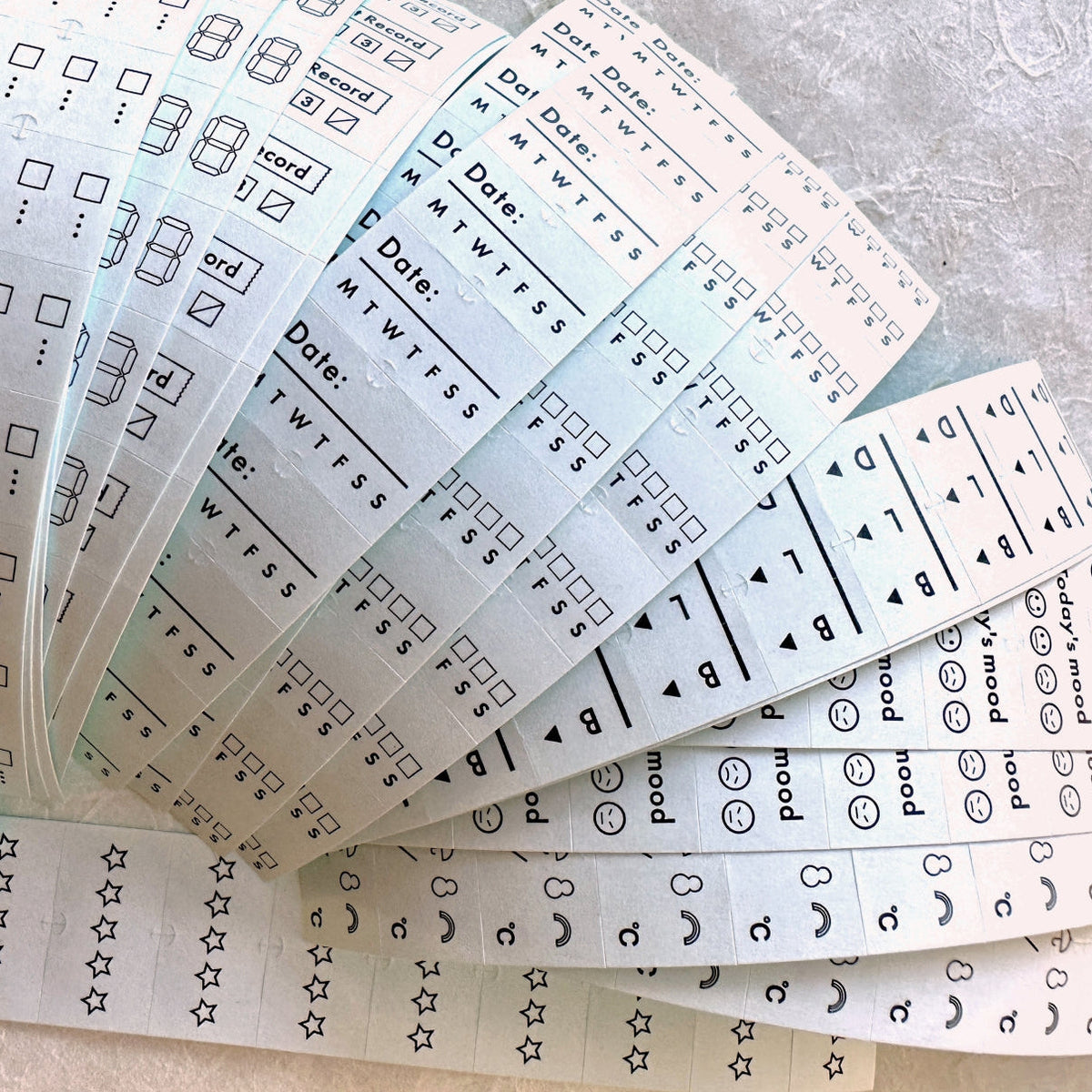 Stamp Marche - Planner label stickers (many options) SAMPLES