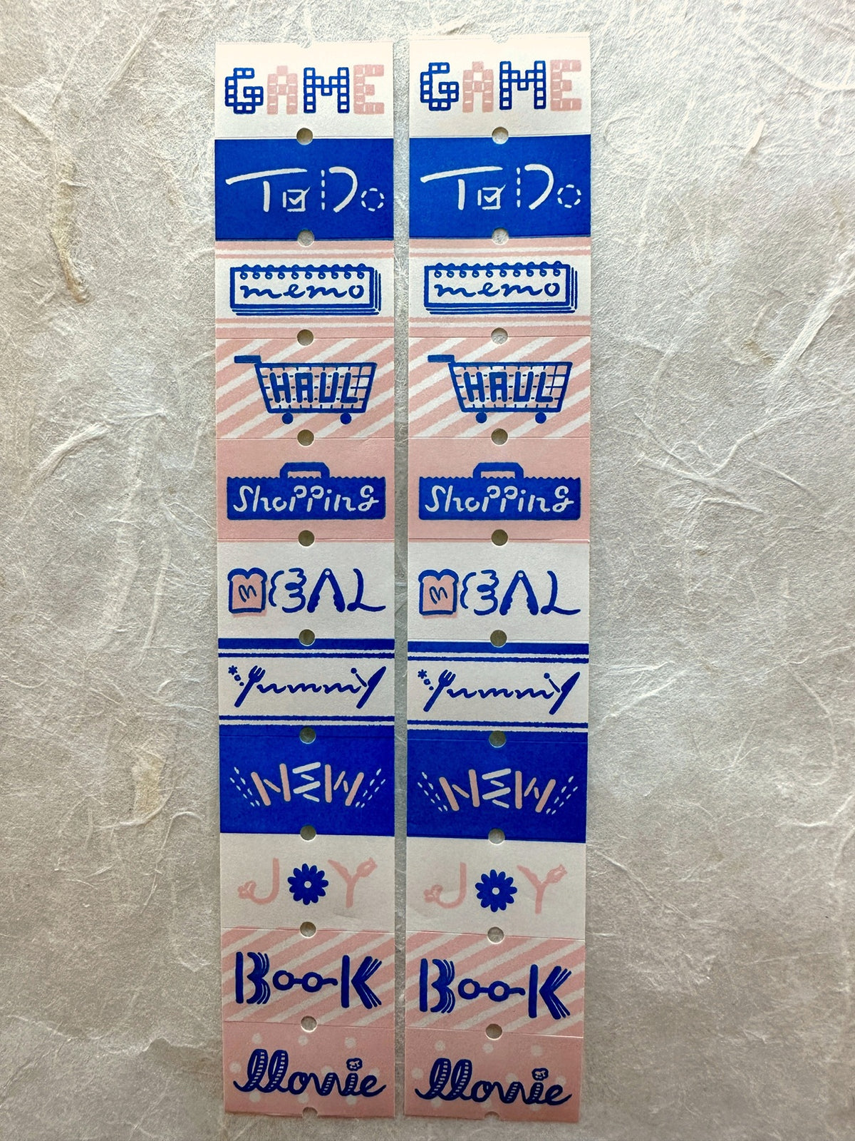 Stamp Marche - Heading pattern label sticker rolls SAMPLES