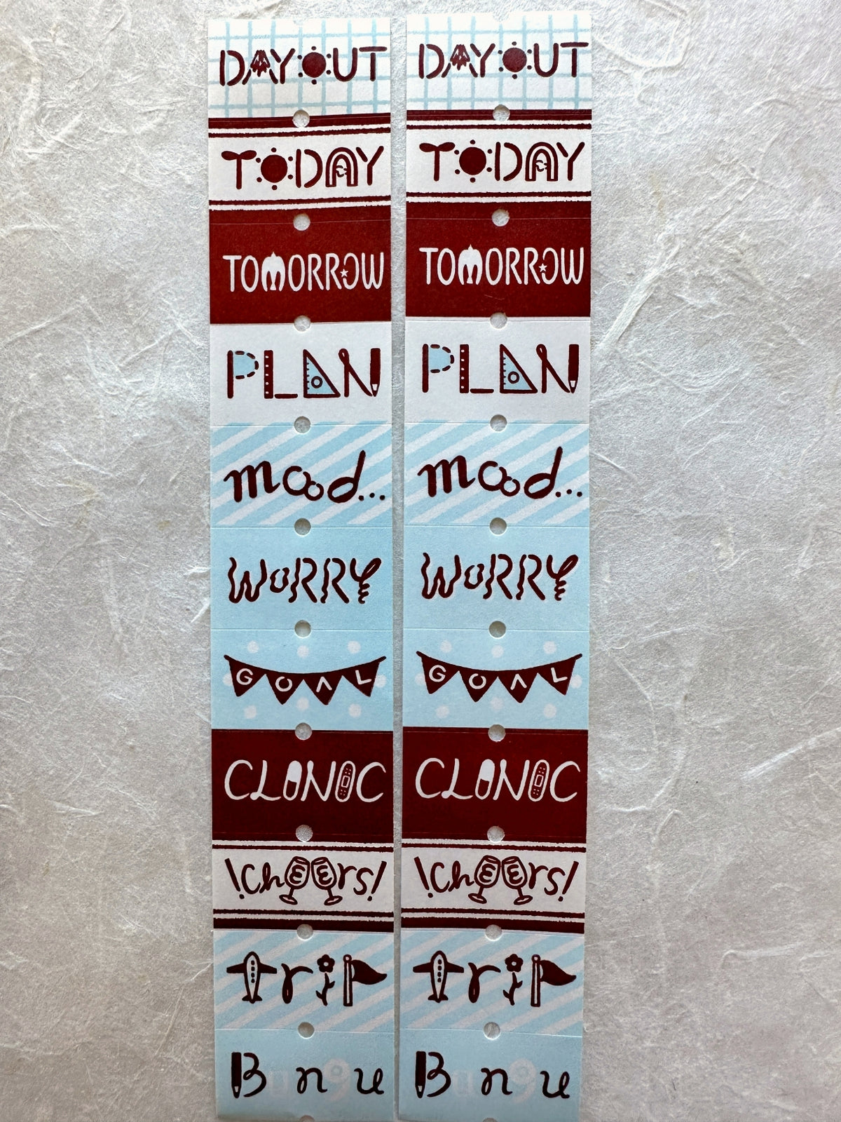 Stamp Marche - Heading pattern label sticker rolls SAMPLES