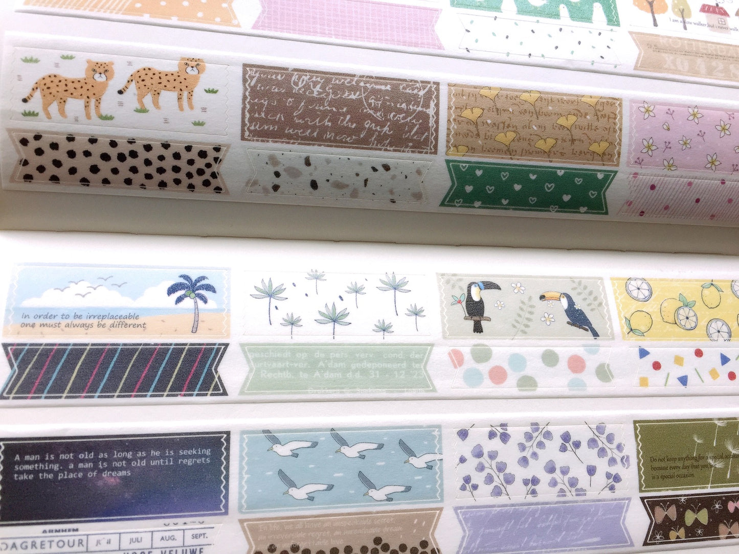 Starlululu - Ribbon kiss-cut washi tape SAMPLES