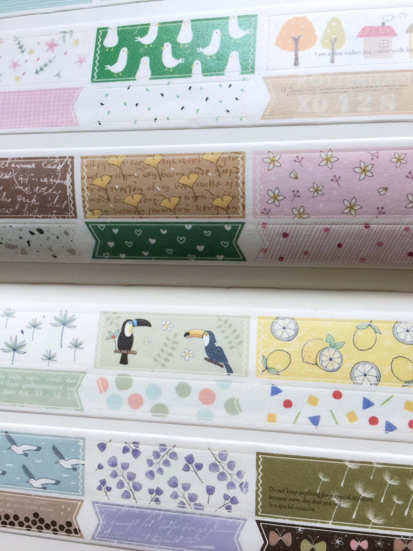 Starlululu - Ribbon kiss-cut washi tape SAMPLES
