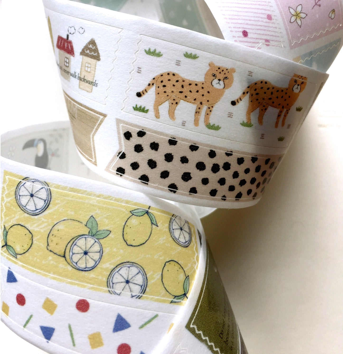 Starlululu - Ribbon kiss-cut washi tape SAMPLES