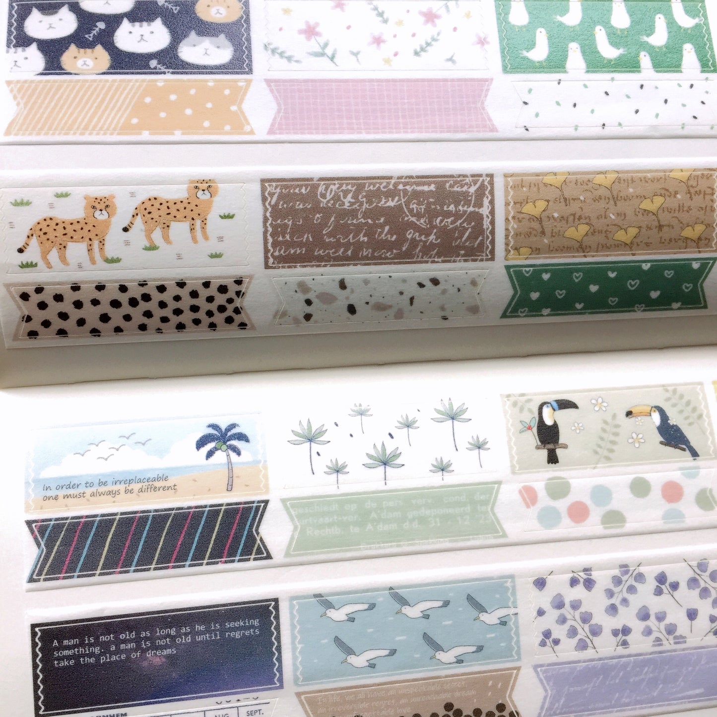 Starlululu - Ribbon kiss-cut washi tape SAMPLES