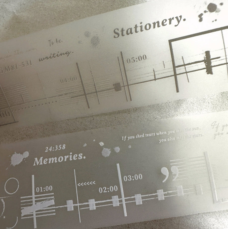 Stationery Instinct - Combination (White) PET tape SAMPLES