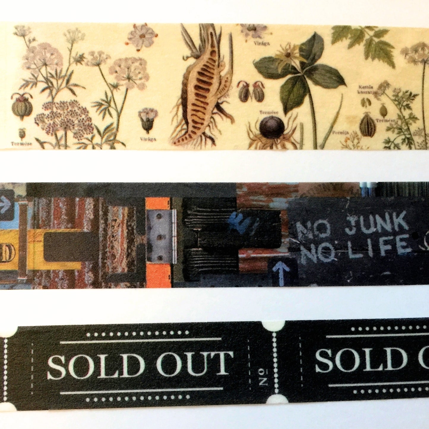 Sunny Sunday - Poison Plants washi tape SAMPLES