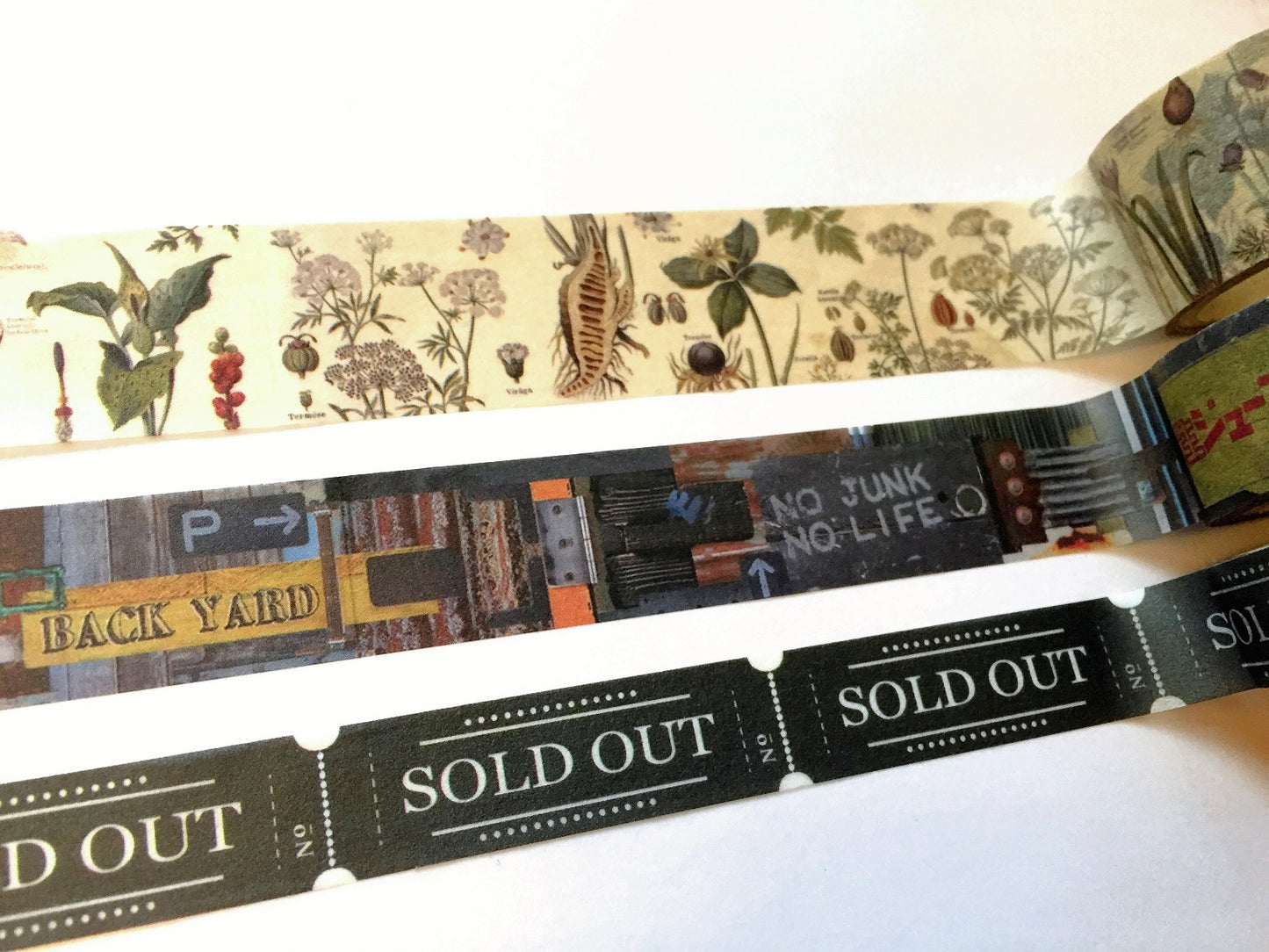 Sunny Sunday - Poison Plants washi tape SAMPLES